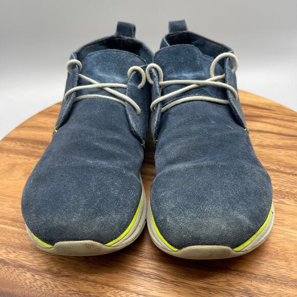 Altra Mens Desert Chukka Boots Mens 11.5 Blue Suede Leather Casual Walking - Picture 2 of 8